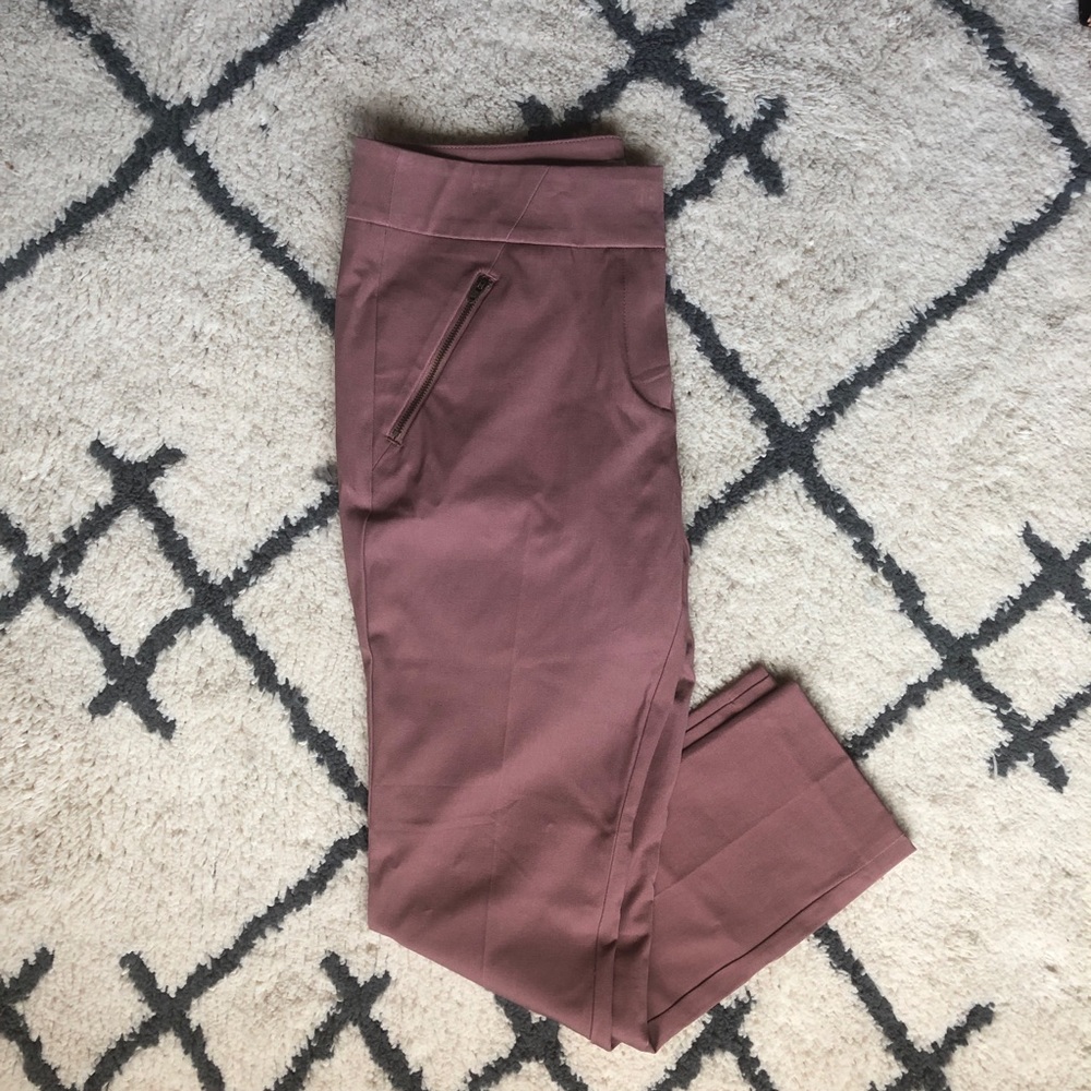 Loft Pink Skinny Ankle Pants